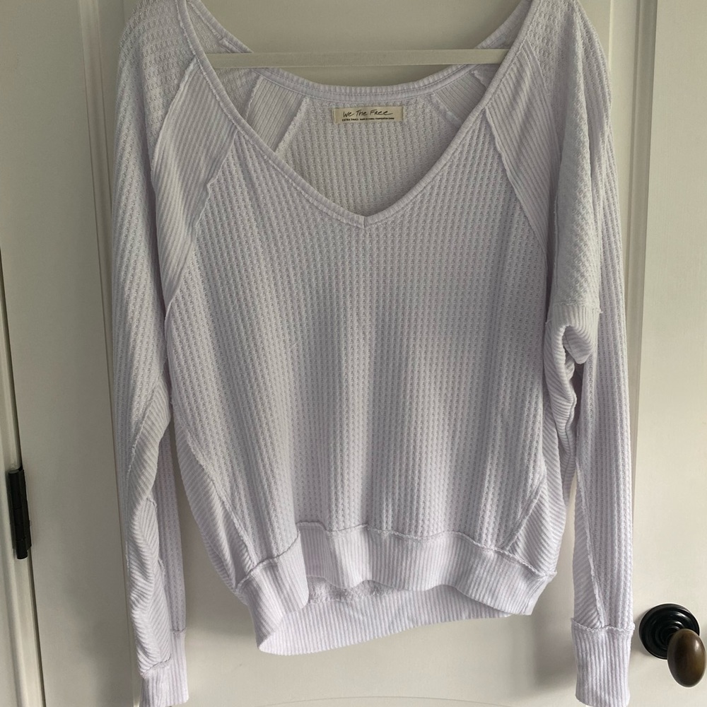 Free People V neck pullover light purple size XS